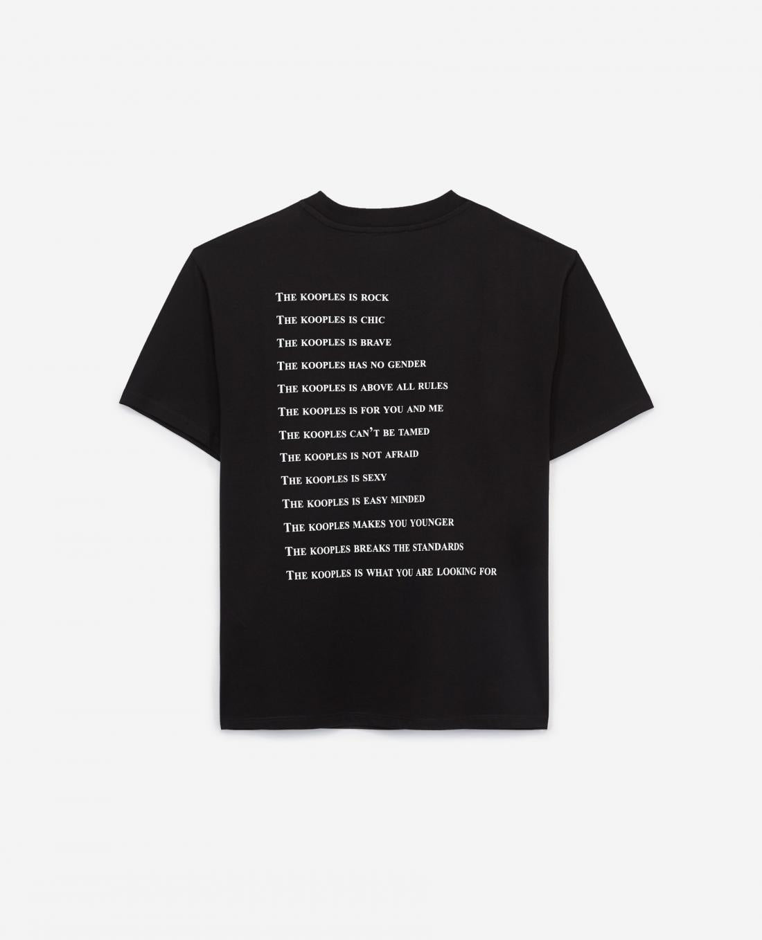 THE KOOPLES T-SHIRT "WHAT IS" NOIR